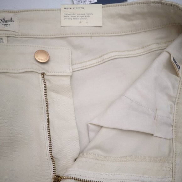 NWT Universal Thread Ladies Size 17R Cream High Rise Skinny Super Stretch Pants - Picture 11 of 15